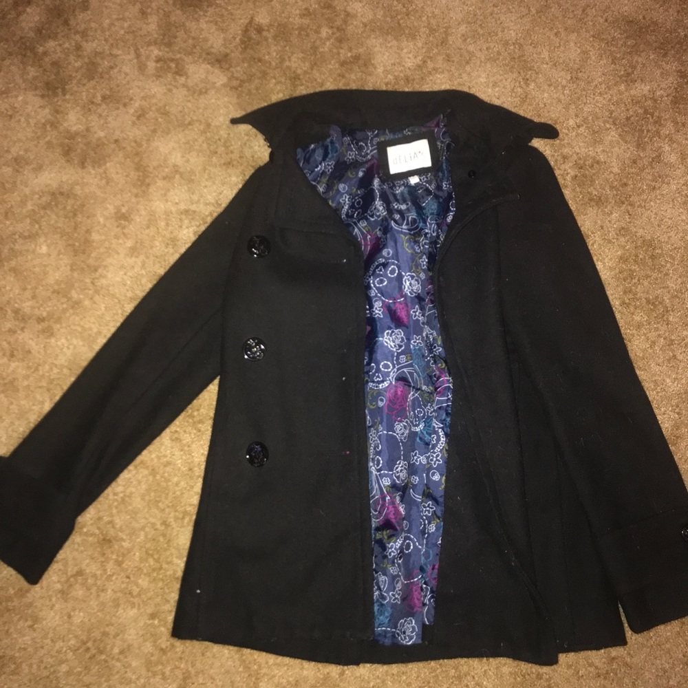 Black pea coat